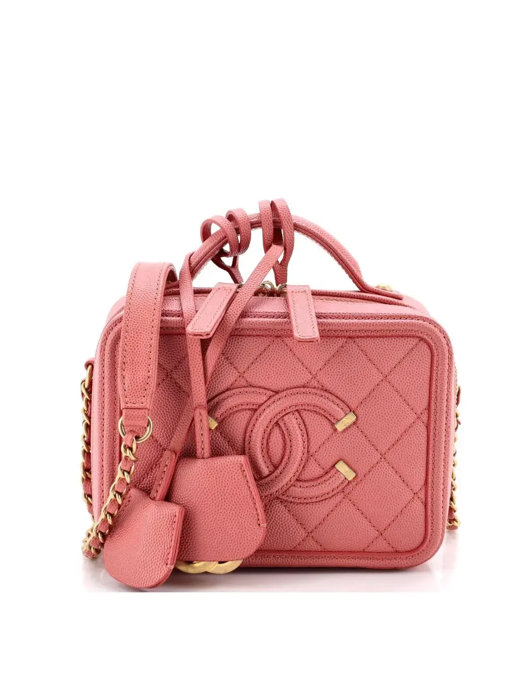 Chanel Filigree Vanity Case Quilted #262212C39B